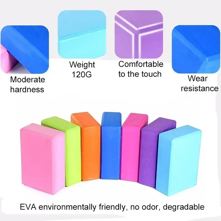 Yoga Exercise Necessary Accessories Eco-friendly EVA Foam High Density Yoga Block