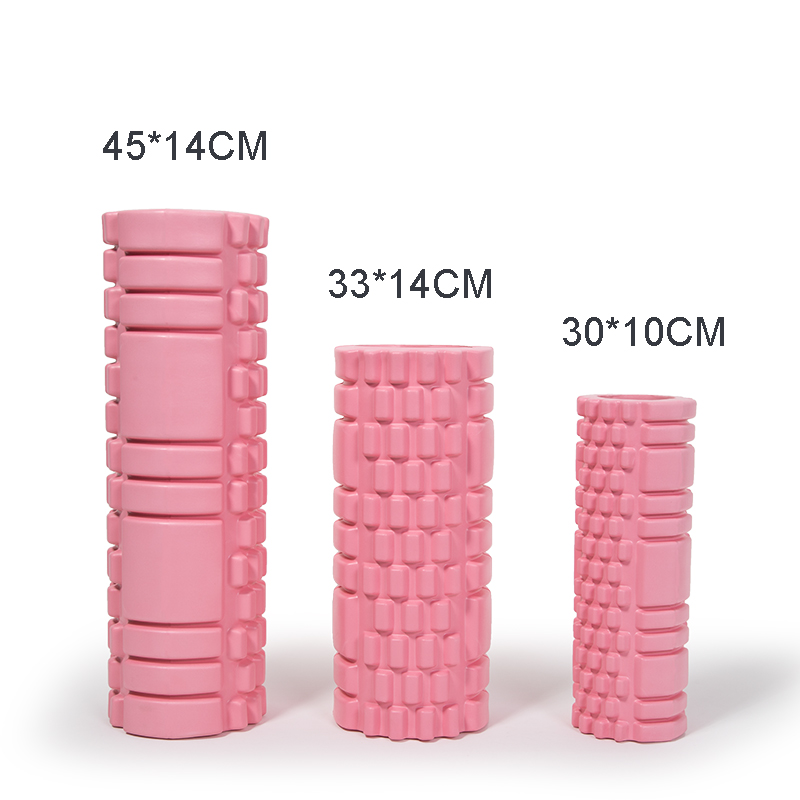 Amyup custom logo wholesale eva back foam roller grid fitness roller muscle massage column yoga foam roller for exercise