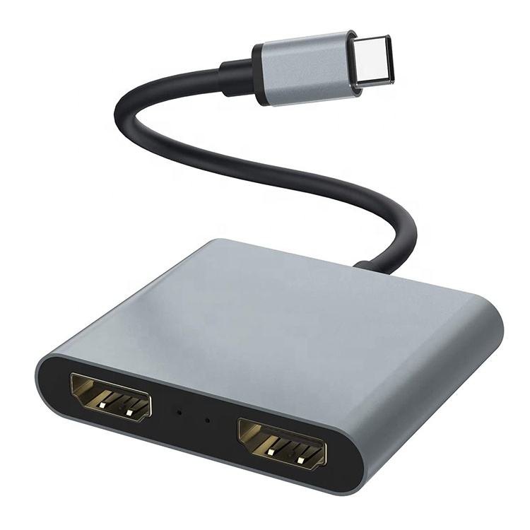 2-Port Multi Monitor USB Type C Dual HDMI Adapter