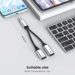 High quality Usb Type C Splitter Cable Male To 2 port Female usb splitter