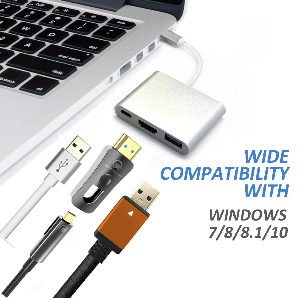 USB Micro Hdmi To Displayport Port For Headphone Splitter 2 in 1 Audio Cable Adapter USB 3.0 To HDMI 2.0V VGA Type C Hub Cable