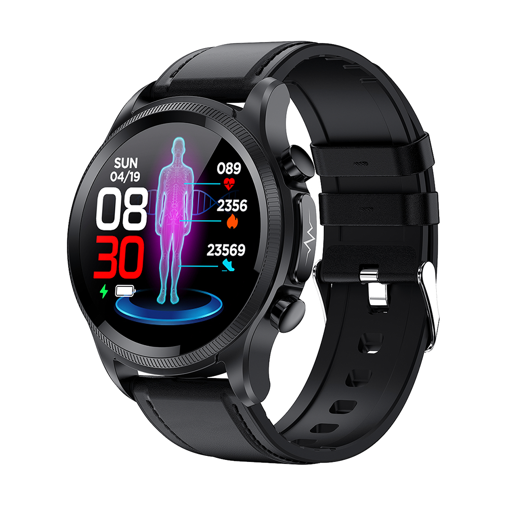 Original E400 Smart Watch ECG PPG HRV PTT Blood Sugar Blood Pressure Oxygen Body Temperature Monitor IP68 Waterproof Smartwatch