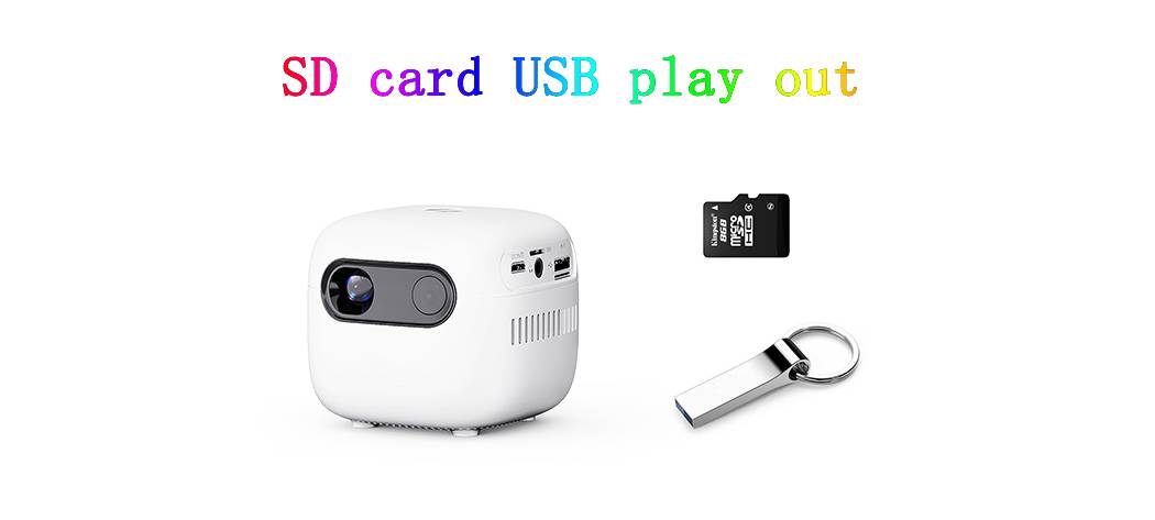 DLP Mini Projector for Phone Colable W-D01 Android Wireless Projector Portable Outdoor WIFI Projector