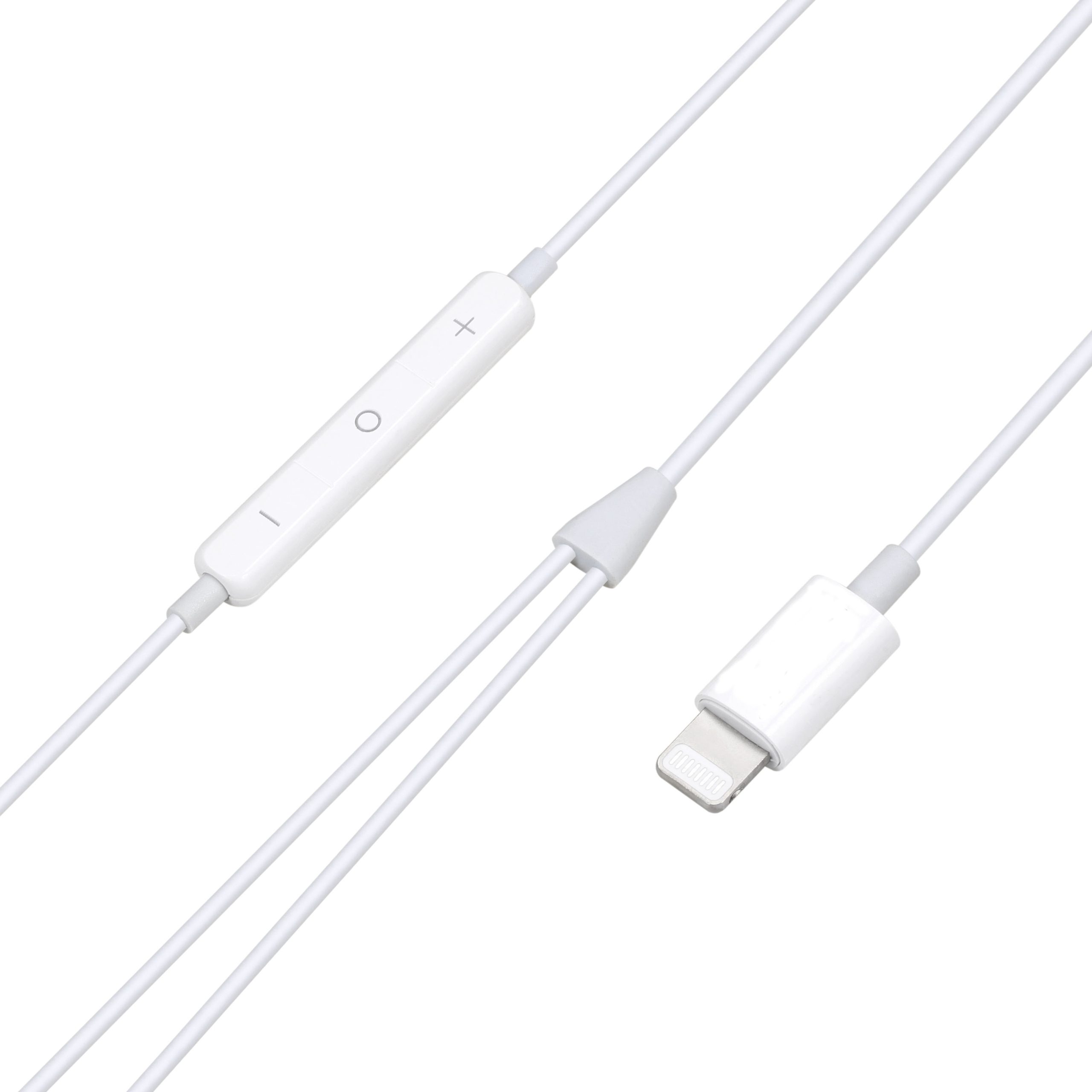 Soft tpe 1.2M 8 pin in -ear mfi earphone for phones