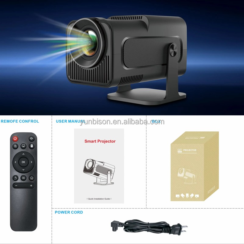 2024 new products dlp mini projector 4K android 11 HY320 HY300 portable projectors