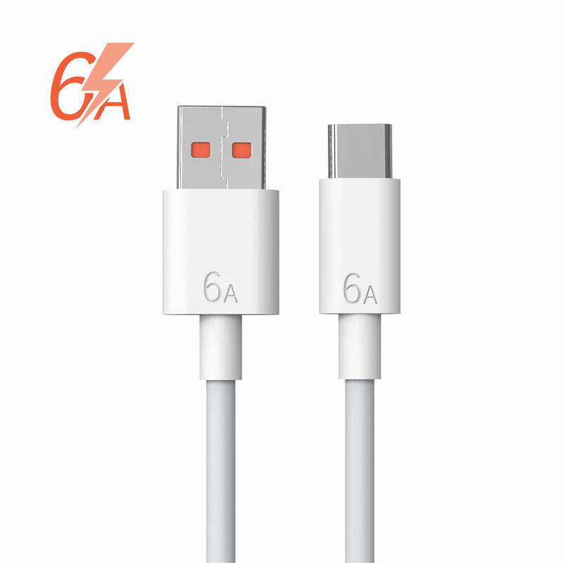 6A Super Fast Charge 66W USB C Charging Cable is for Samsung/Huawei/Xiaomi/MacBook/MateBook Type C Data Cable