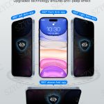 Good Quality Anti Blue Light Anti Peep Anti Spy 360 Degree Privacy Screen Protector For Iphone 15 Series