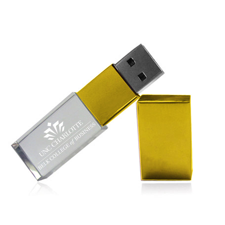 Linen Box and Glass USB Stick Pen Drive 16gb 32gb Pendrive 64gb 2.0 3.0 Custom Logo 128gb Crystal USB Flash Drive