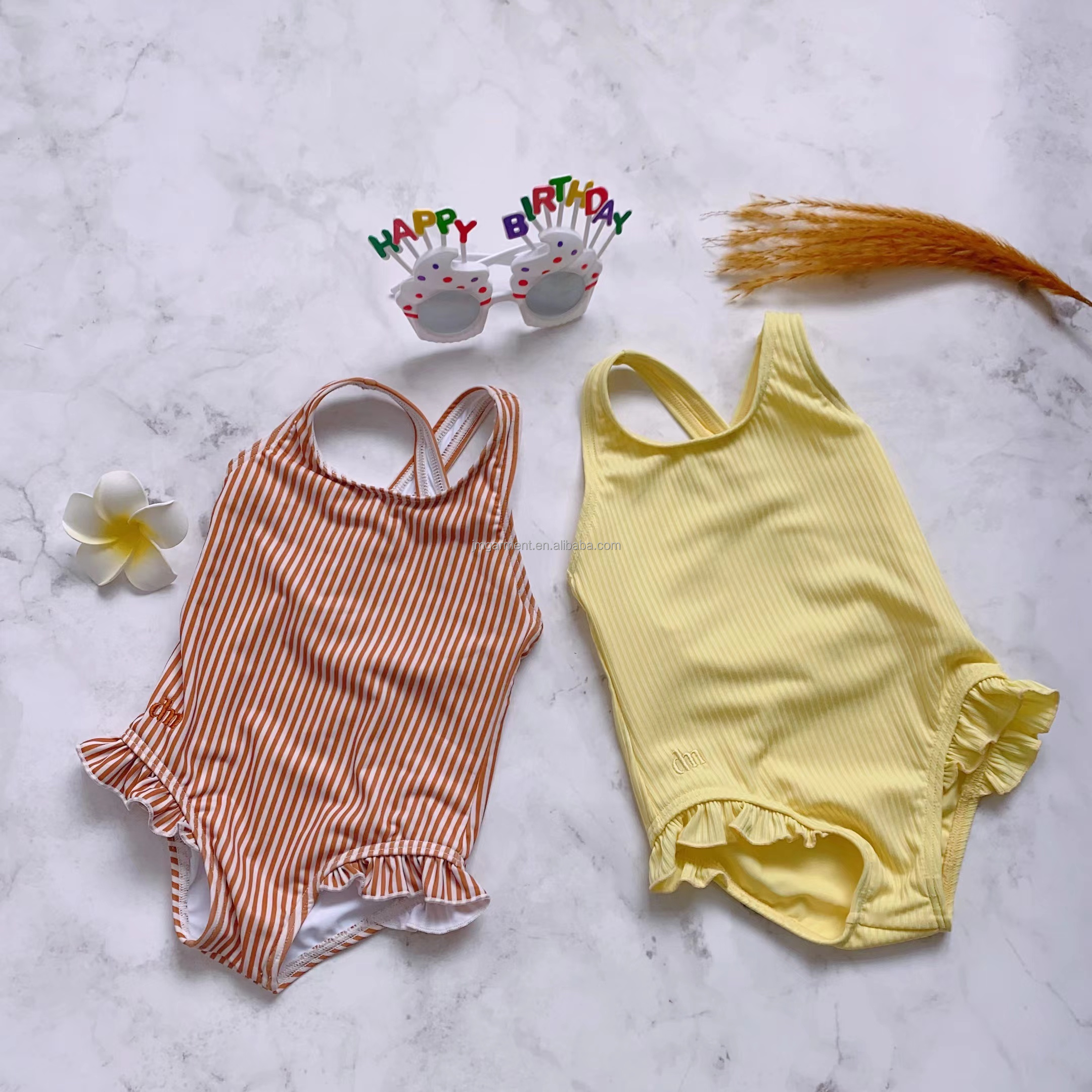 2023 Kids bathing Suits Eco-friendly Kids Swimwear Wholesale Baby Bikini Set Custom Swimwear For Little Girls