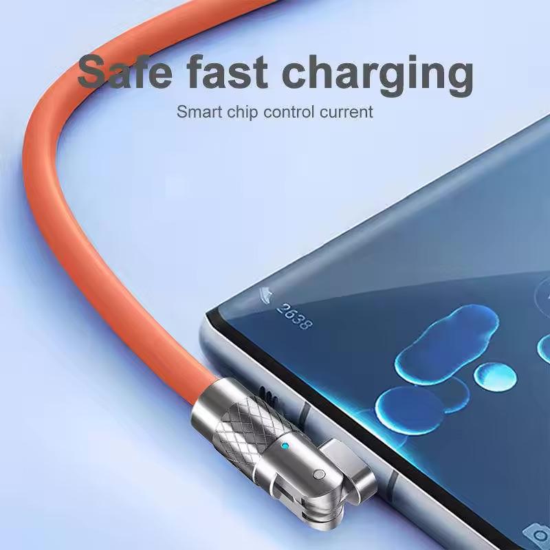 Universal Data Usb Cable Multi Function 3in1 120w 6A Super Fast Usb Charging Cable for Micro Type-C