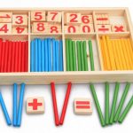 Education Wooden Toys Building Intelligence Blocks Montessori Mathematical Wooden Box Children Gift