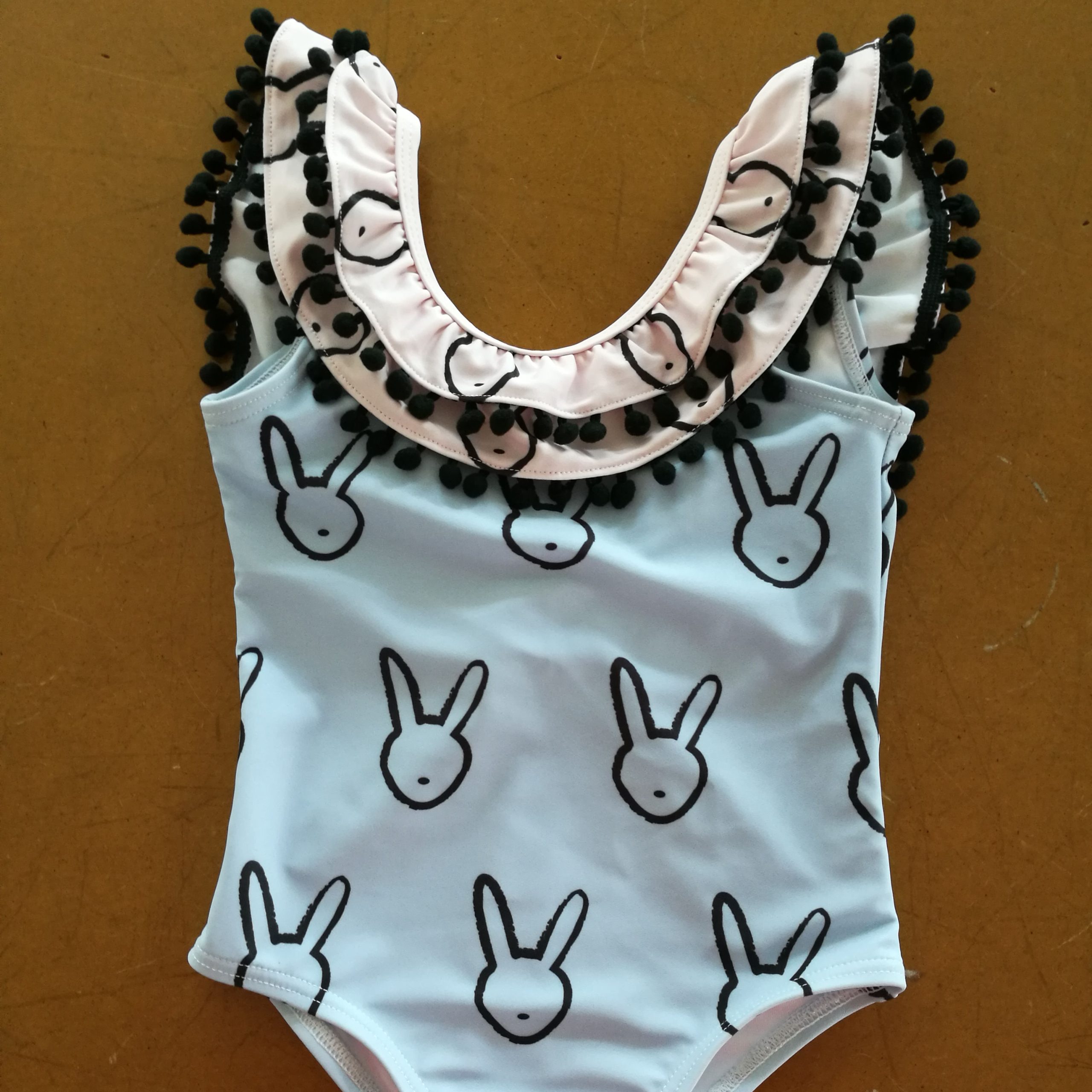 Girls Bathing Suit Custom Unique Print Swimwear recycled Kids Bikini Swimwear