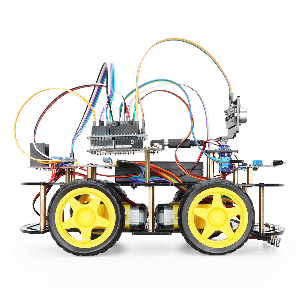 Educational Toy Car For Kids Project Smart Robot Car Kit Tutorial Compatible With Arduino Ide