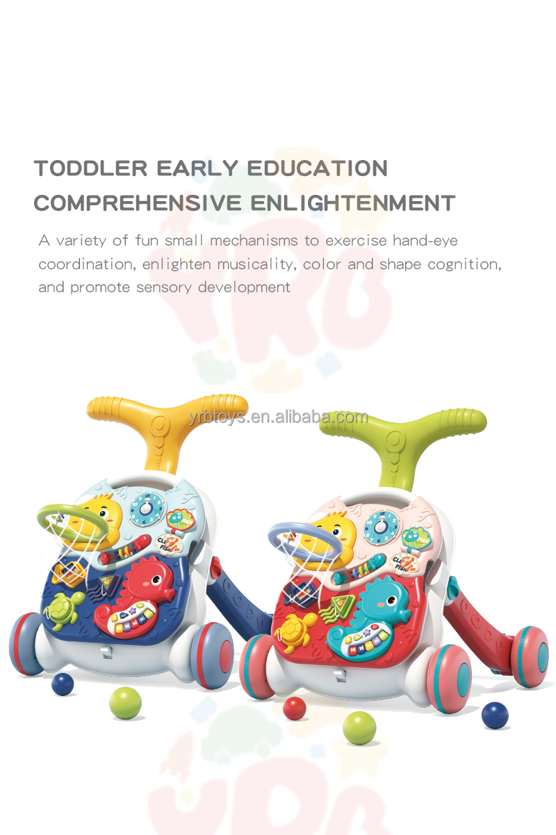 Baby Learning Activity Cheap kids Musical Stroller Toy baby walker