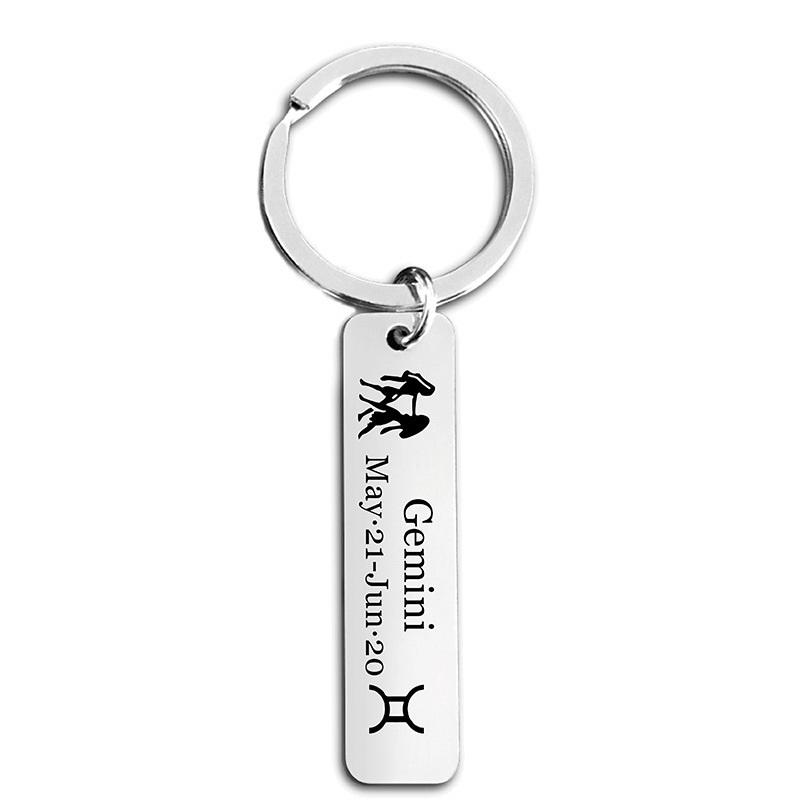 Stainless Steel Holiday Gift Small Gift Engraved Metal Keychain