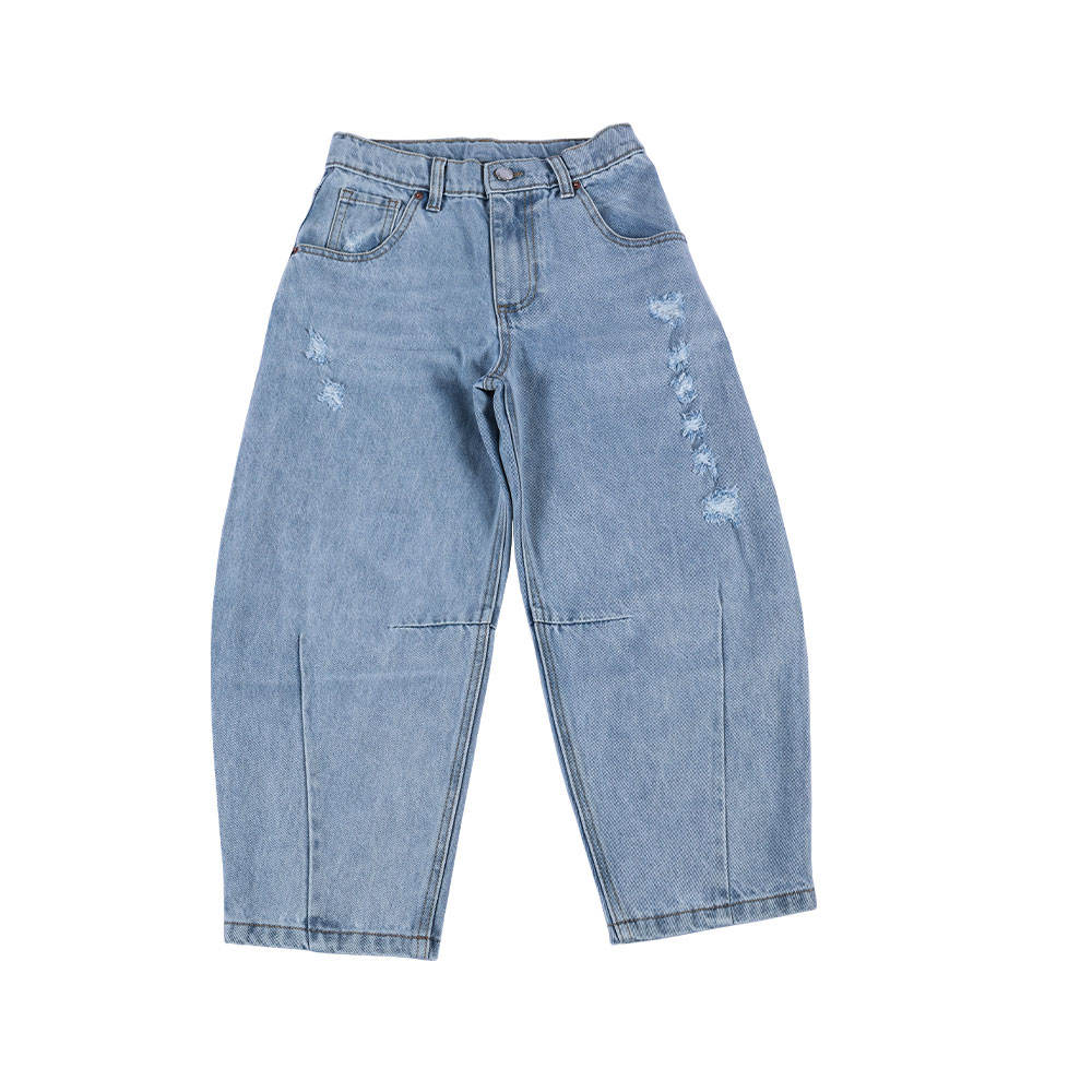 Super Cute Loose Wide Leg Children'S Kids Jeans Pants Kids Denim Jeans Kids Jeans