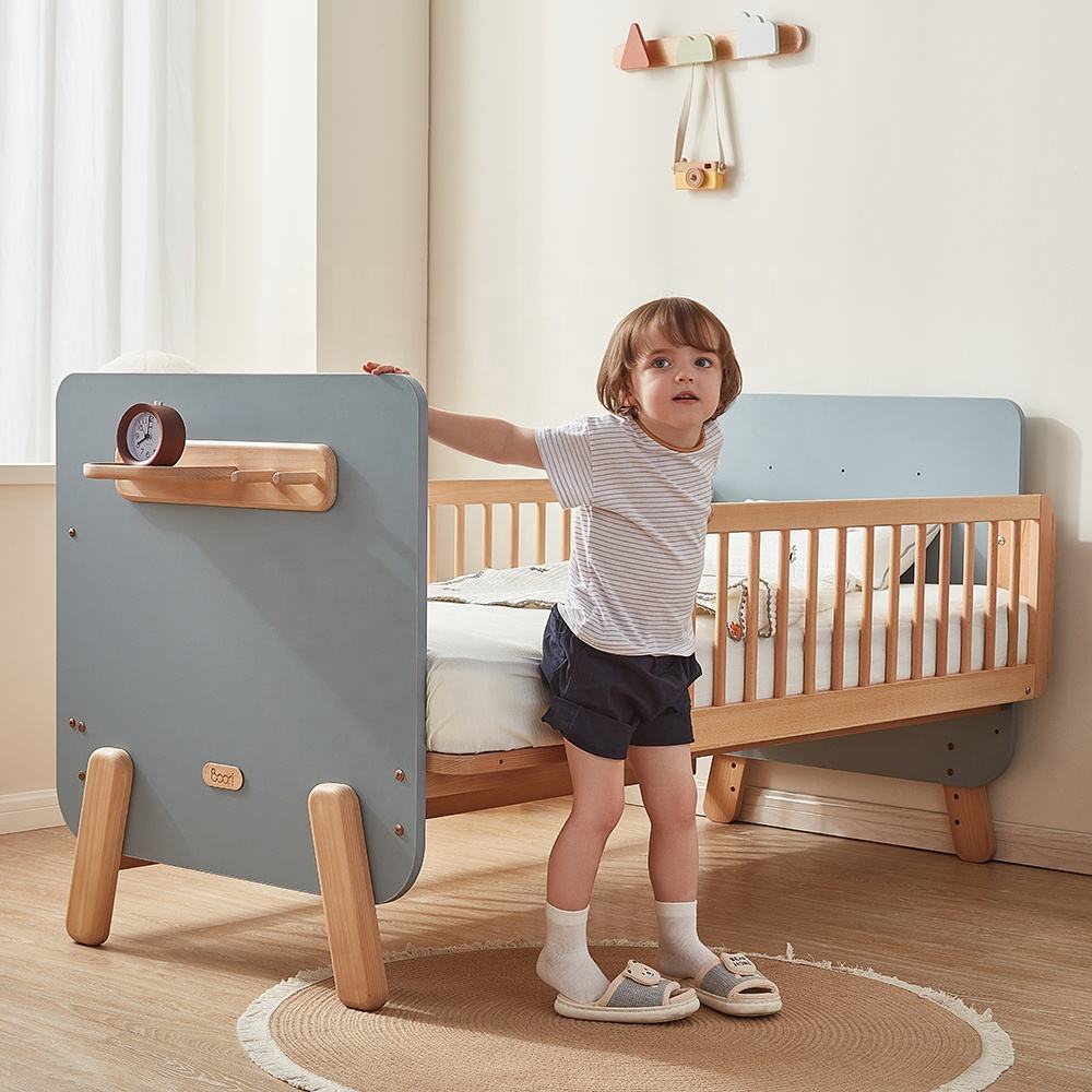 Only B2B Boori 3 in 1 Montessori Twin Bed Wooden Toddler Bed Frame For Kids Girls Boys