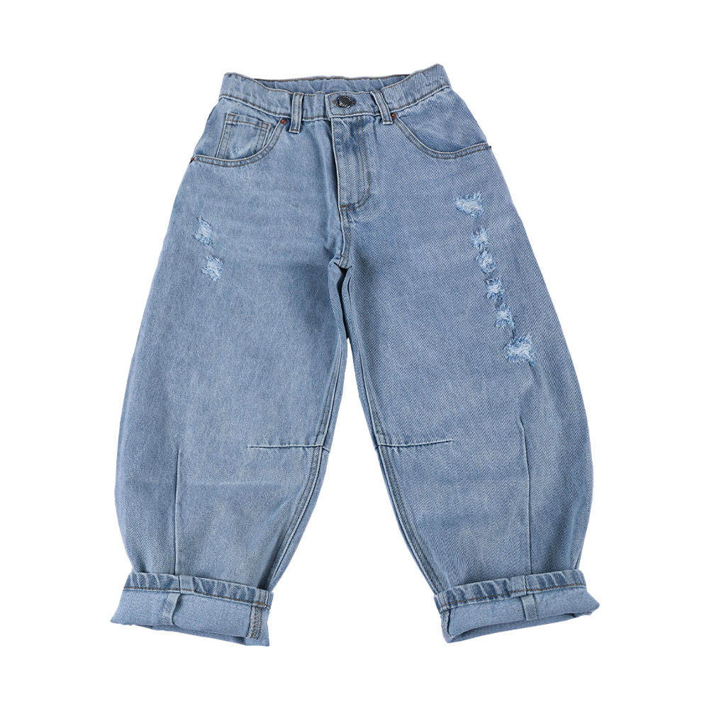 Super Cute Loose Wide Leg Children'S Kids Jeans Pants Kids Denim Jeans Kids Jeans