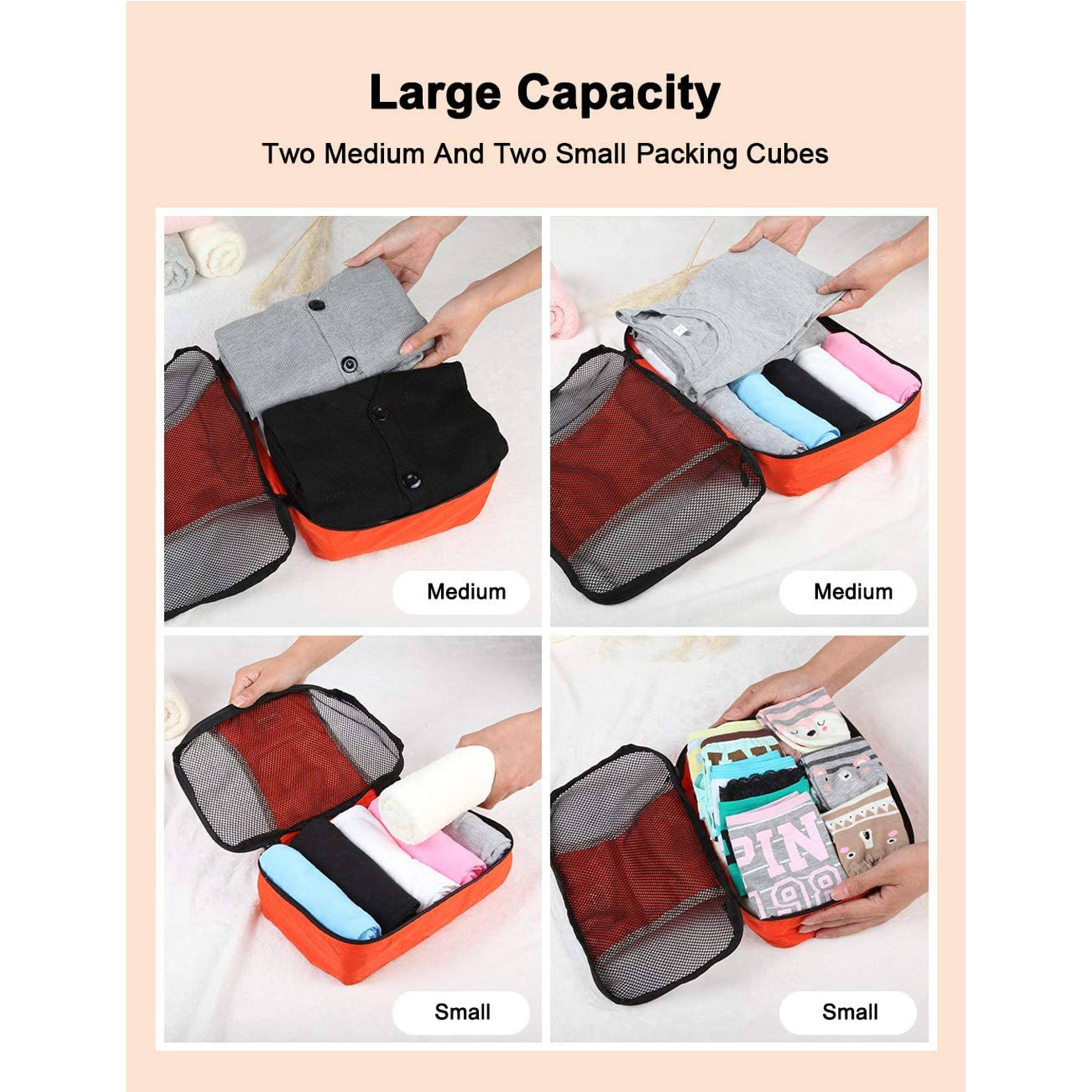 Ultralight 5 piece Packing Cubes Travel Luggage Organizer Packing Cubes For Travel