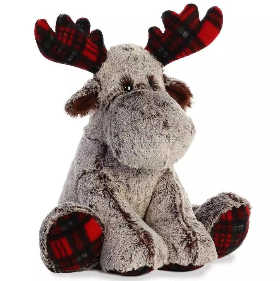 Soft moose plush stuffed toy for gifts