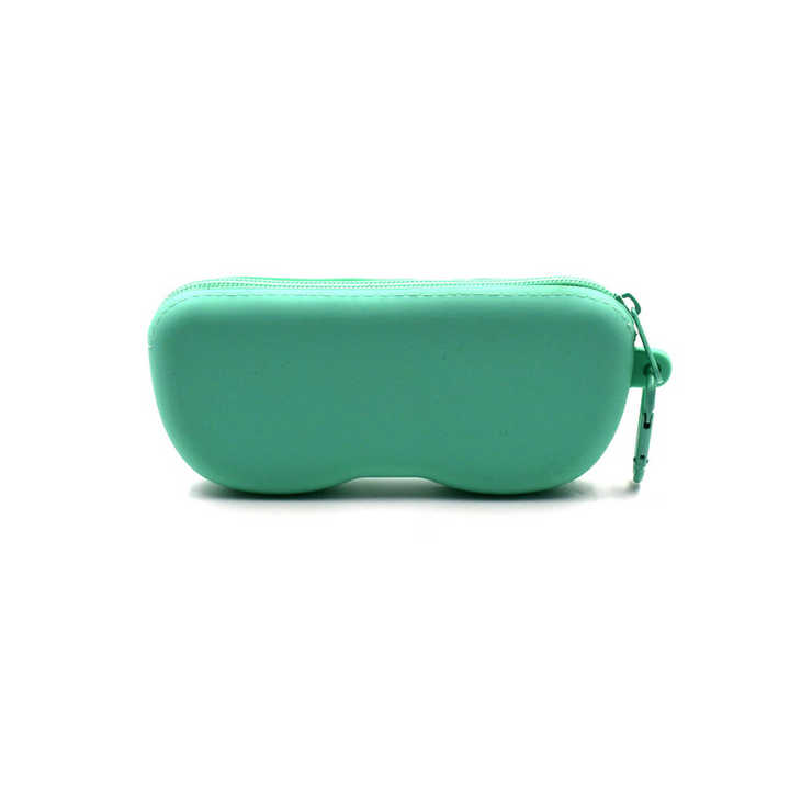 Silicone eye glasses case Silicone sunglass kids sunglass case Silicone sunglasses packaging case with hook