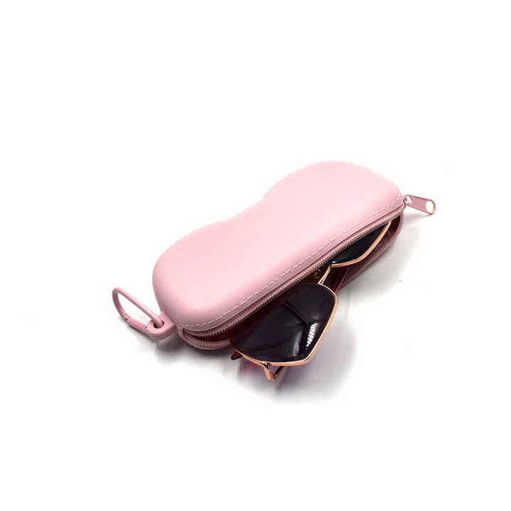 Silicone eye glasses case Silicone sunglass kids sunglass case Silicone sunglasses packaging case with hook