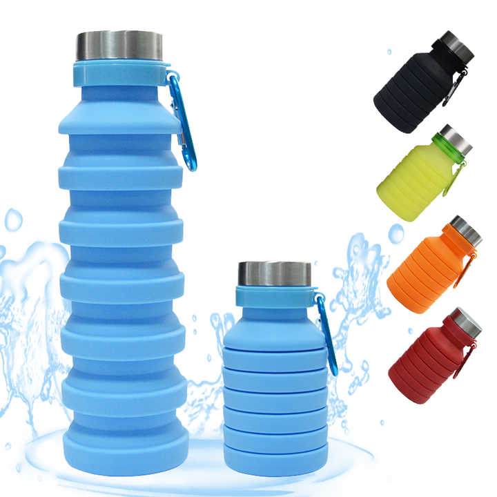 Drinking Water Bottle Silicone Travel Sports Water Bottle