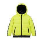 New Winter Long sleeved Children Kids Bubble Puffer Jacket Winter Reversible Nylon Hooded Kids Jacket