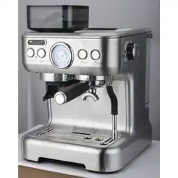 Coffee and cappuccino machine with grinder