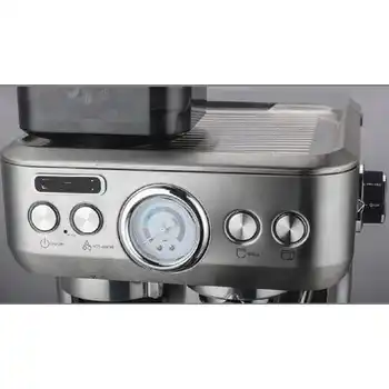 Coffee and cappuccino machine with grinder