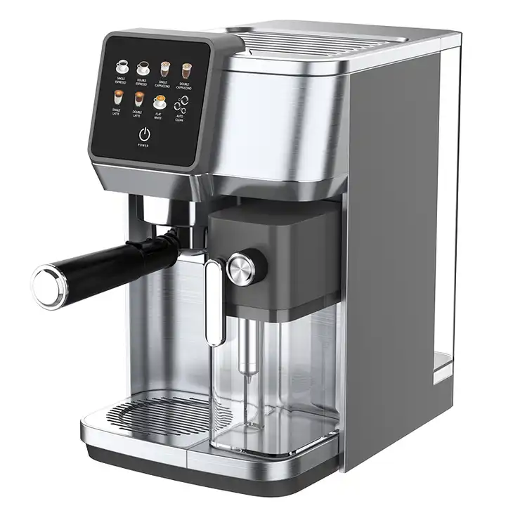 Cappuccino Latte Smart Touch Screen Automatic Espresso Coffee Machine with milk tank