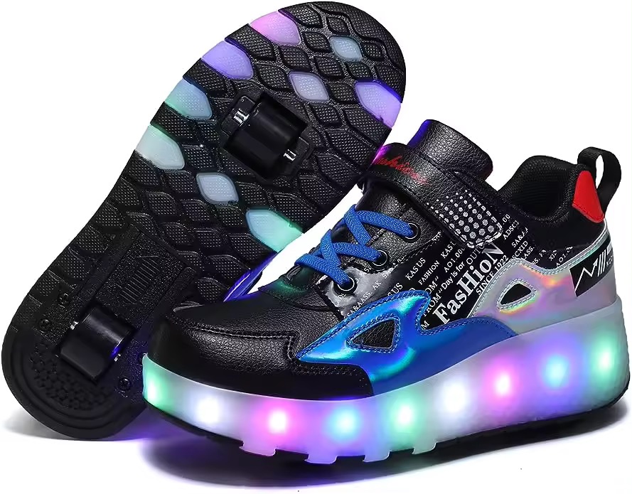 Shiny Roller Skates Skate Shoes Simple Kids Gifts Boys Girls The Best Gift for Part