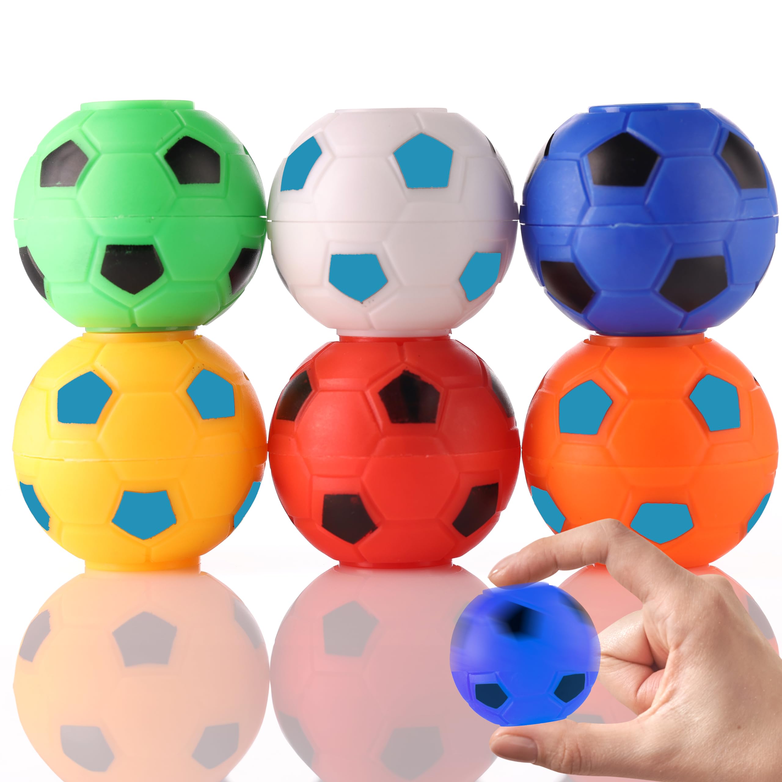 Indoor/outdoor interactive children's toys Color mini soccer fidget spinner ball kids toys