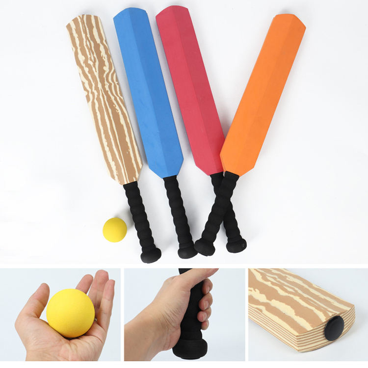 Outdoor EVA Sports Ball Game Toys Equipment Beginners Baseball Bat Toy Cricket Bat for Kids