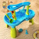 Kid Outdoor Sand Water Play Table Toys Outside Sensory Summer Activity Beach Backyard Play Table for Kids