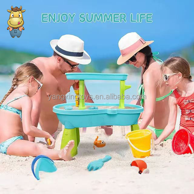 Kid Outdoor Sand Water Play Table Toys Outside Sensory Summer Activity Beach Backyard Play Table for Kids