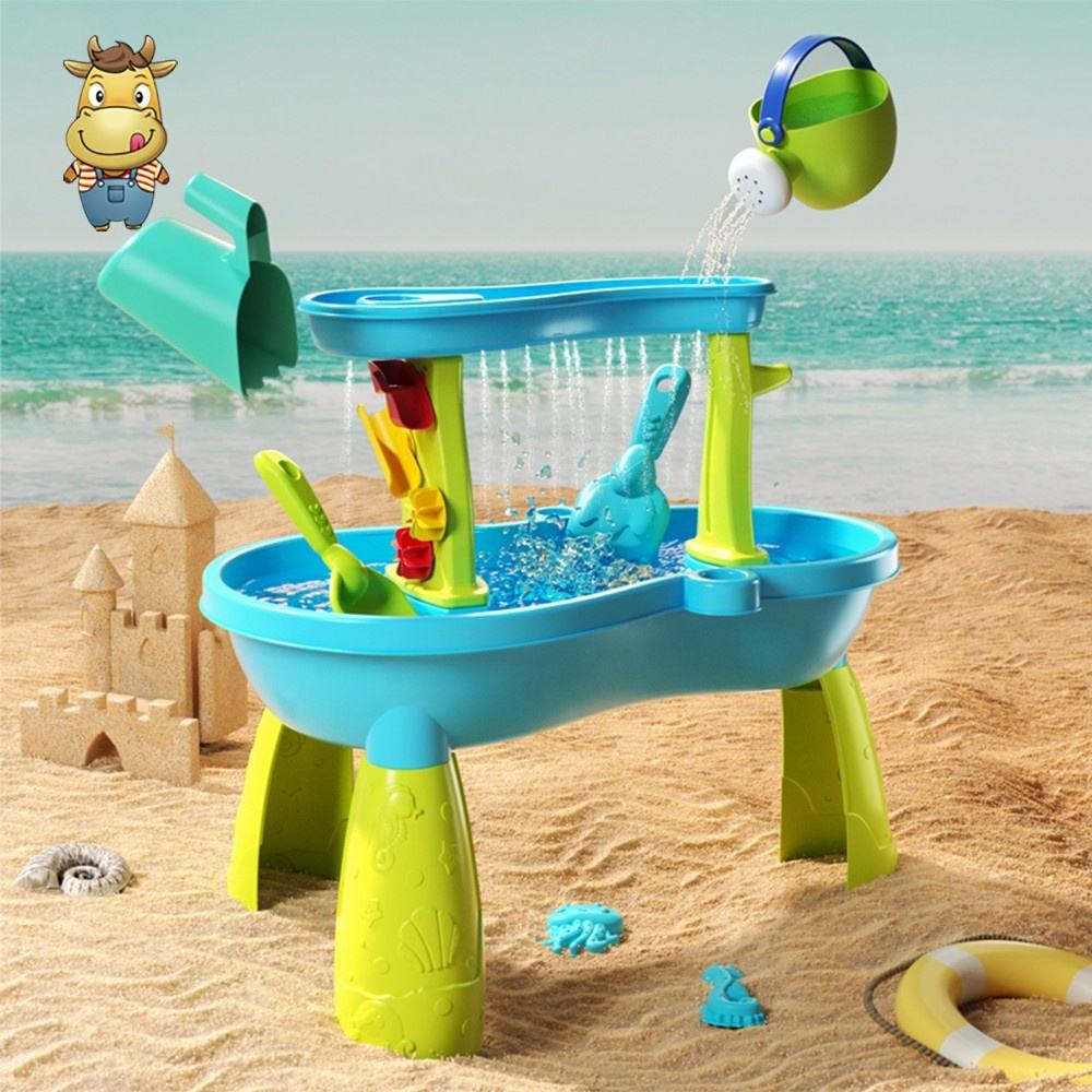 Kid Outdoor Sand Water Play Table Toys Outside Sensory Summer Activity Beach Backyard Play Table for Kids