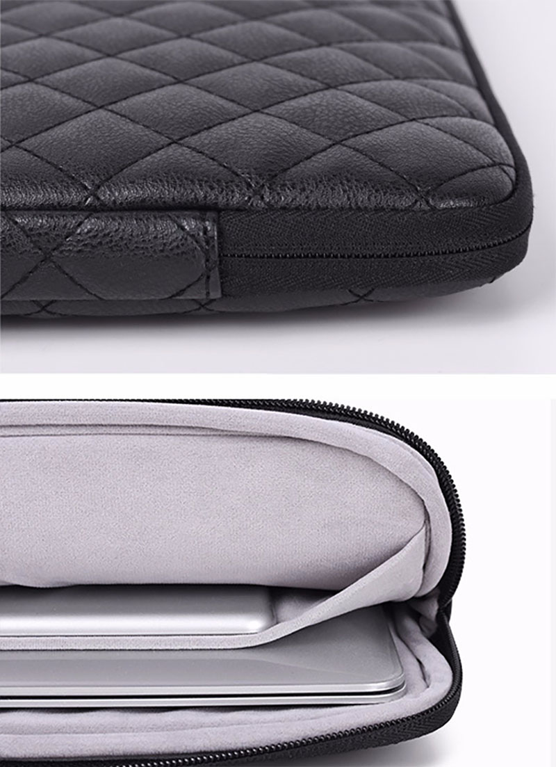 Factory Shockproof Notebook Case Travel Laptop Sleeve Pouch Custom Fashion Quilted Laptop Bag