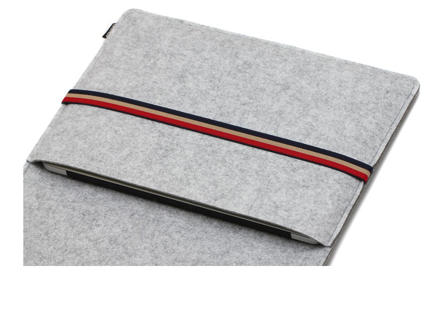 Best Quality Felt Sleeve Laptop Bag For Apple MacBook Air/Pro With Elastic Band