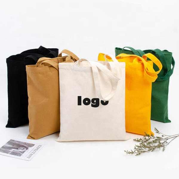 Reusable Designer Cloth Canvas Cotton Shopping Tote Bag With Custom Logo Printed