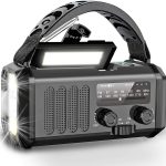 Rechargeable Battery Led Flashlight Radio Portable  Self Powered Dynamo Emergency Solar Hand Crank Radio