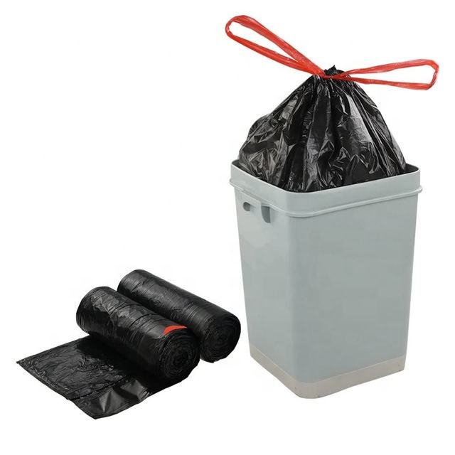 Tall Kitchen Drawstring Trash Bags disposable garbage bag bin liner