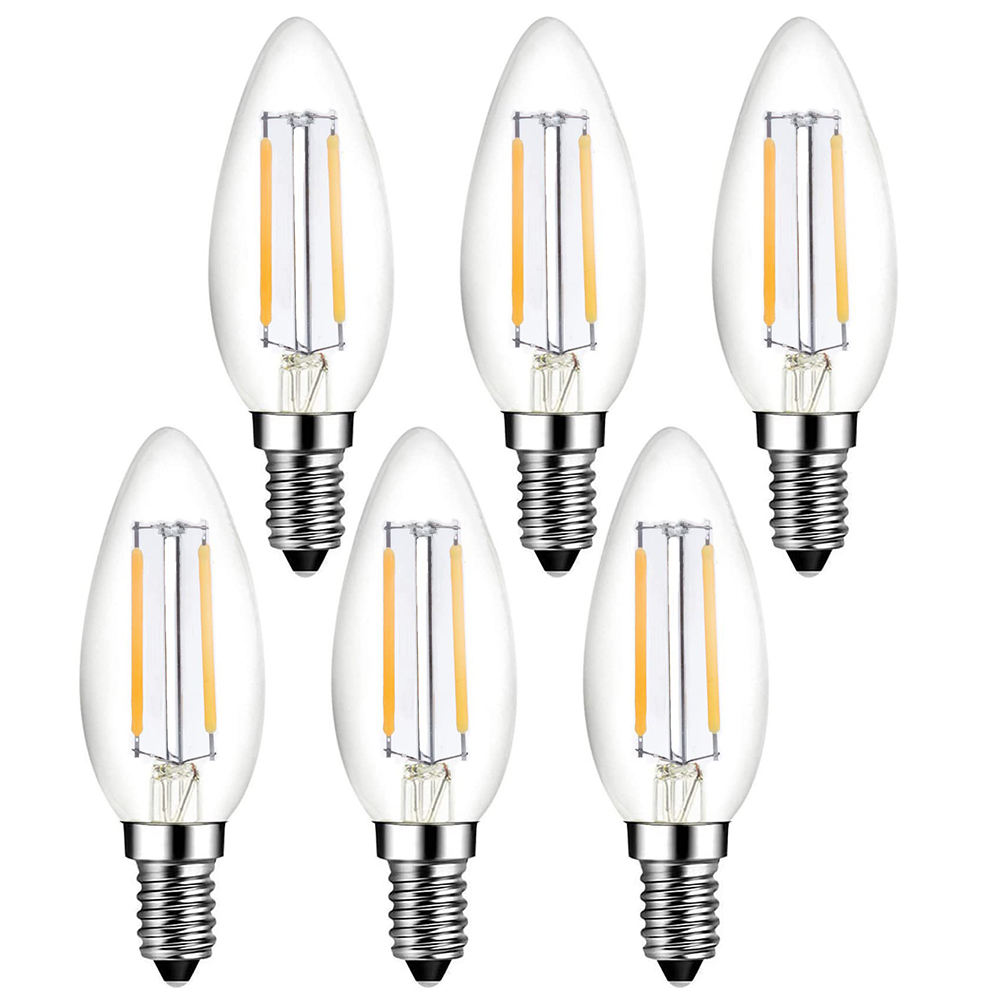 Warm White C35  Lighting Replacement Led Filament Bulbs