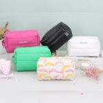 Cotton-Filled Cosmetic bag Large Soft Puffer Waterproof Makeup Bag