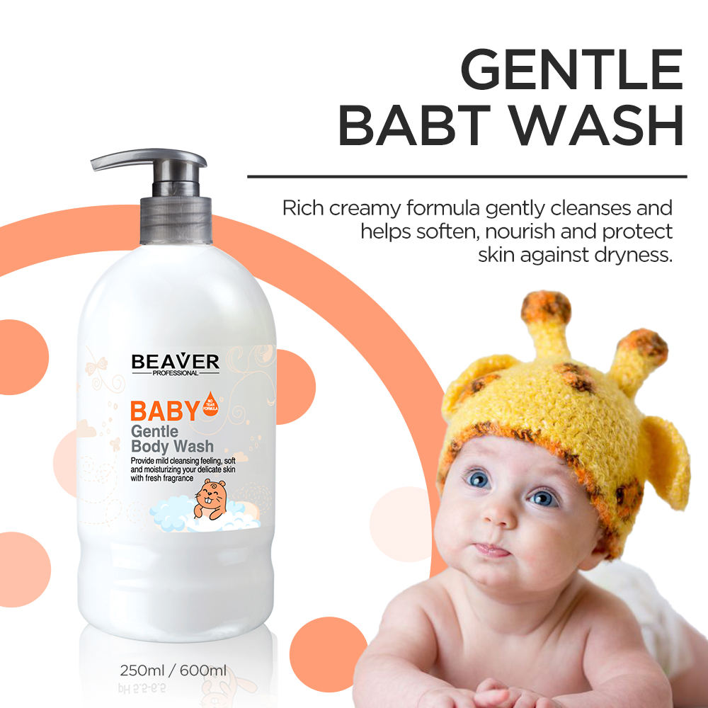 Baby Shampoo Milk Shower Gel Tear Free Nourishing Whitening Body Wash Babies