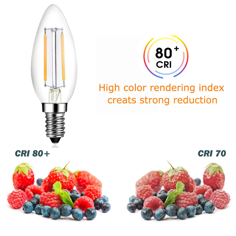 Warm White C35  Lighting Replacement Led Filament Bulbs