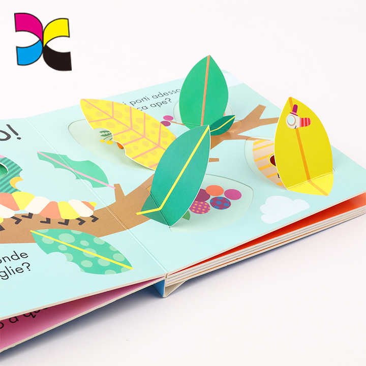 Full Color Environmental soy bean ink Printing Custom Board Flap Books For Kids