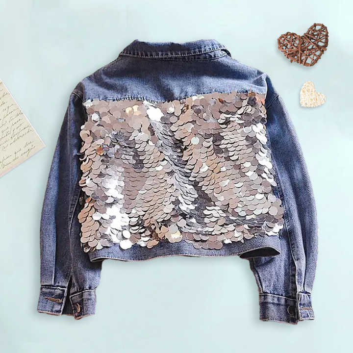 Girls Denim Jacket Short Style Kids Denim Jacket For 2-12 Years Made In China