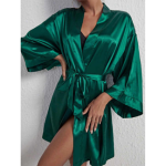 Newest Design Women’s Robes Silk Kimono Bathrobe Smooth and Delicate Fabric Night Dress.