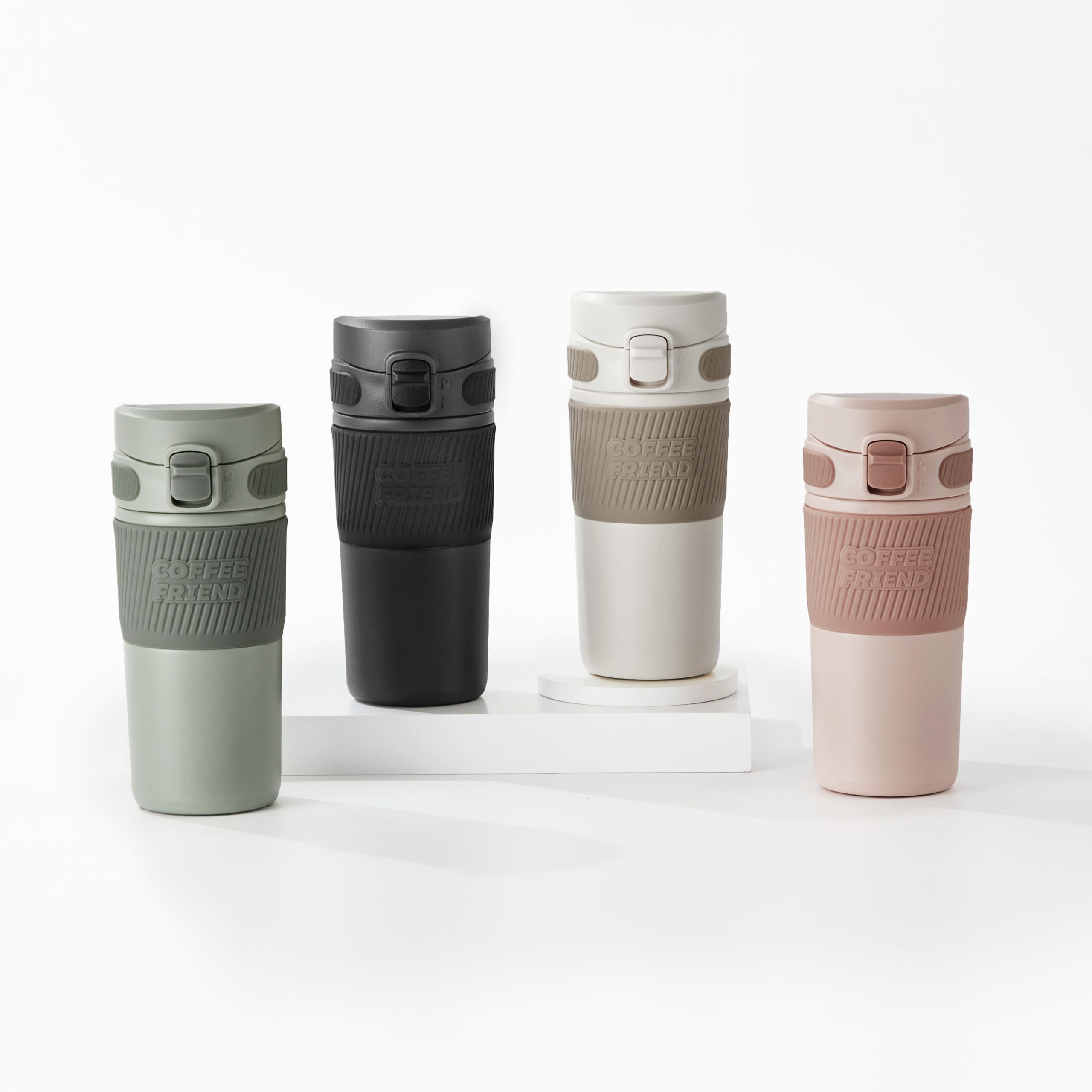 Reusable tea bottle insulated cup with lid stainless steel travel mug hot coffee thermos